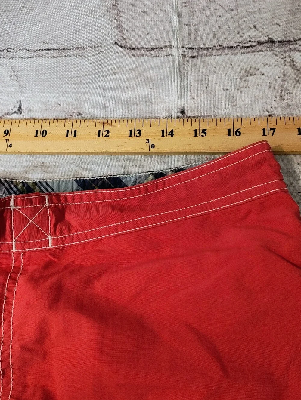 Polo Ralph Lauren Cargo Coral Red Vintage Swim Liner Shorts Medium Resort